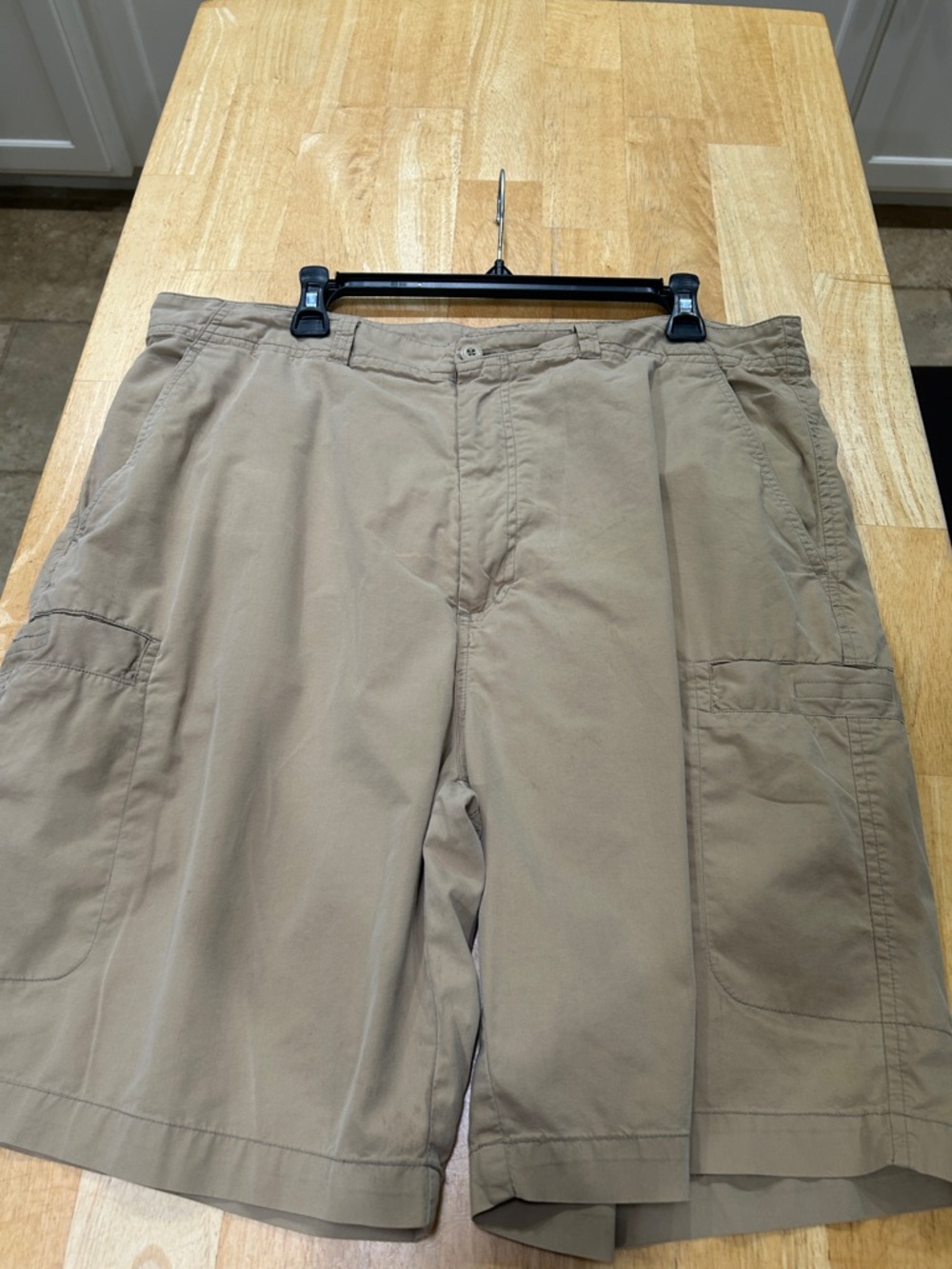 Men's Khaki Cargo Shorts - Unbranded Utility Style